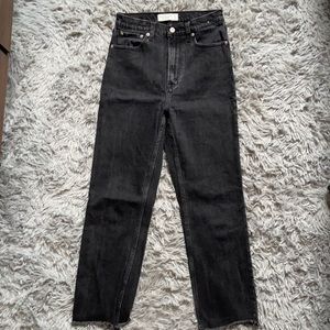 Abercrombie and Fitch the straight ankle ultra high rise